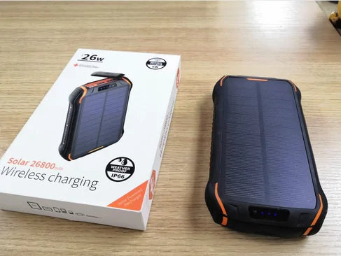 Wireless Solar Power Bank Charger for Mobile Phones